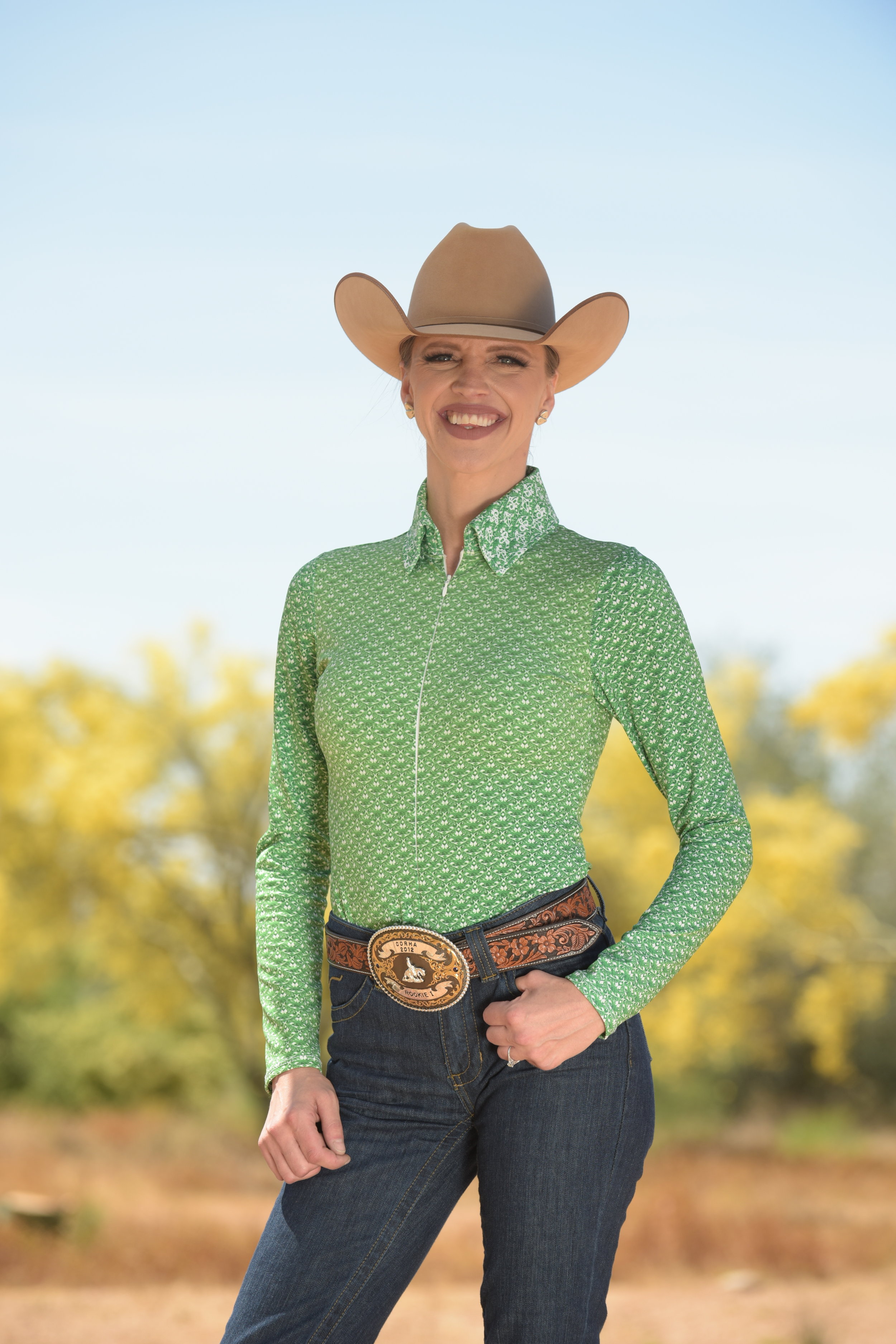 Emerald Fine Print Western Leo