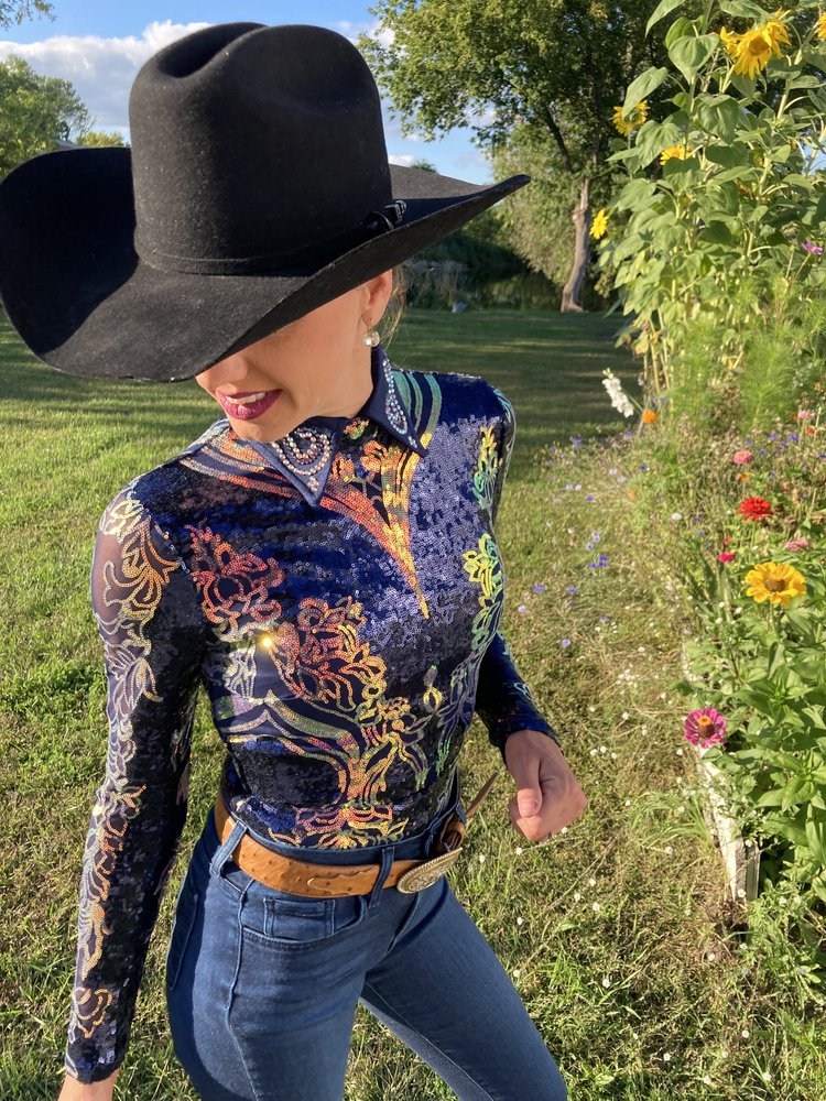 Affordable Western Show Clothes * Horse Show Shirts * Western Show Shirts Sparkle Ridge