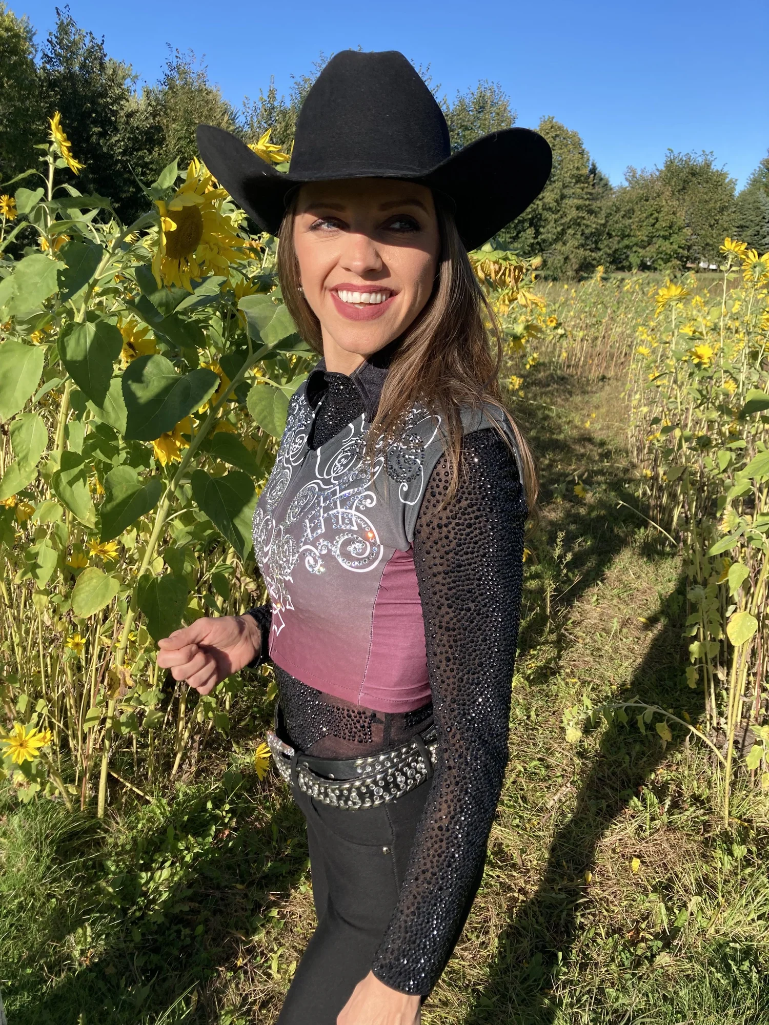 Ensemble Chemise Et Boléro Pour Femme - Équitation Western Et Reining
