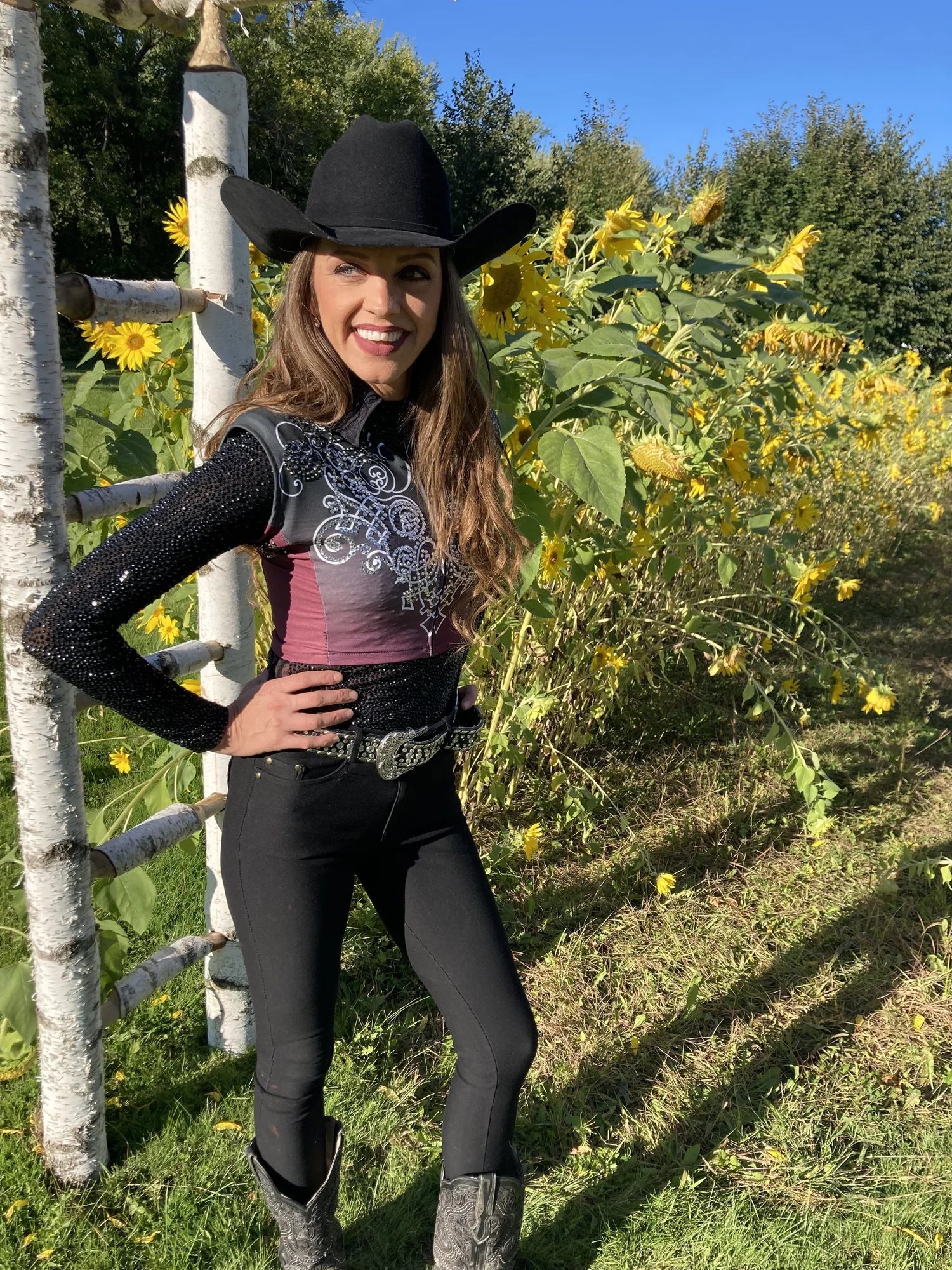 🔥Girl's or Womens XS Distressed Horse Show Vest Set 💎 Sparkle