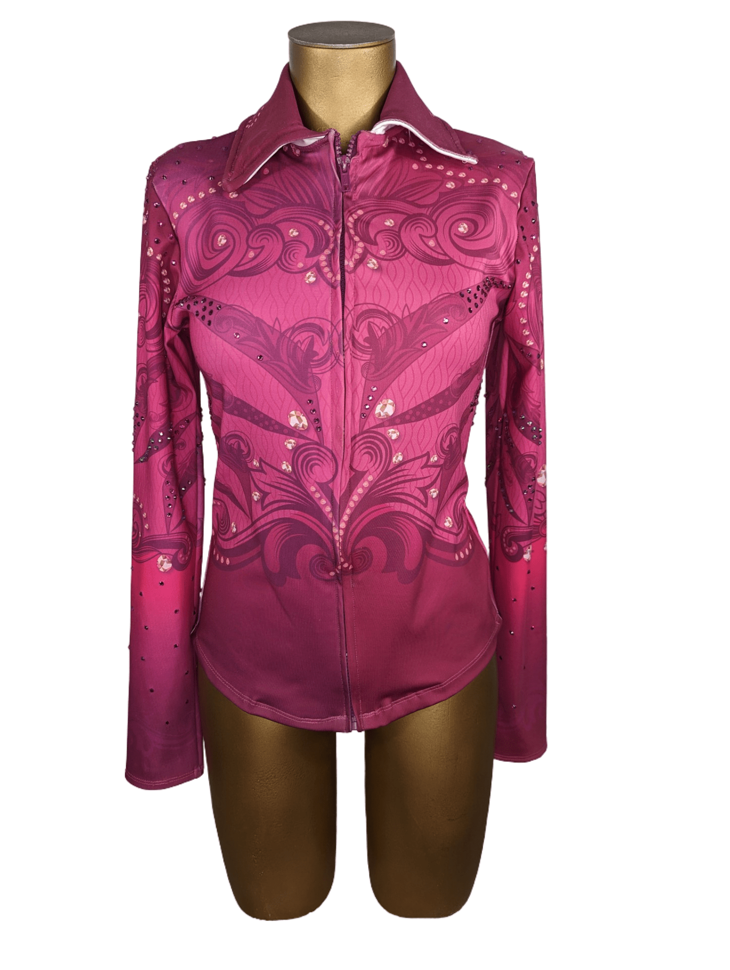 sparkle-ridge-western-show-shirts-womens-rodeo-shirts-barrel-racing-shirts-horse-show-jacket-pink-pink-front.png