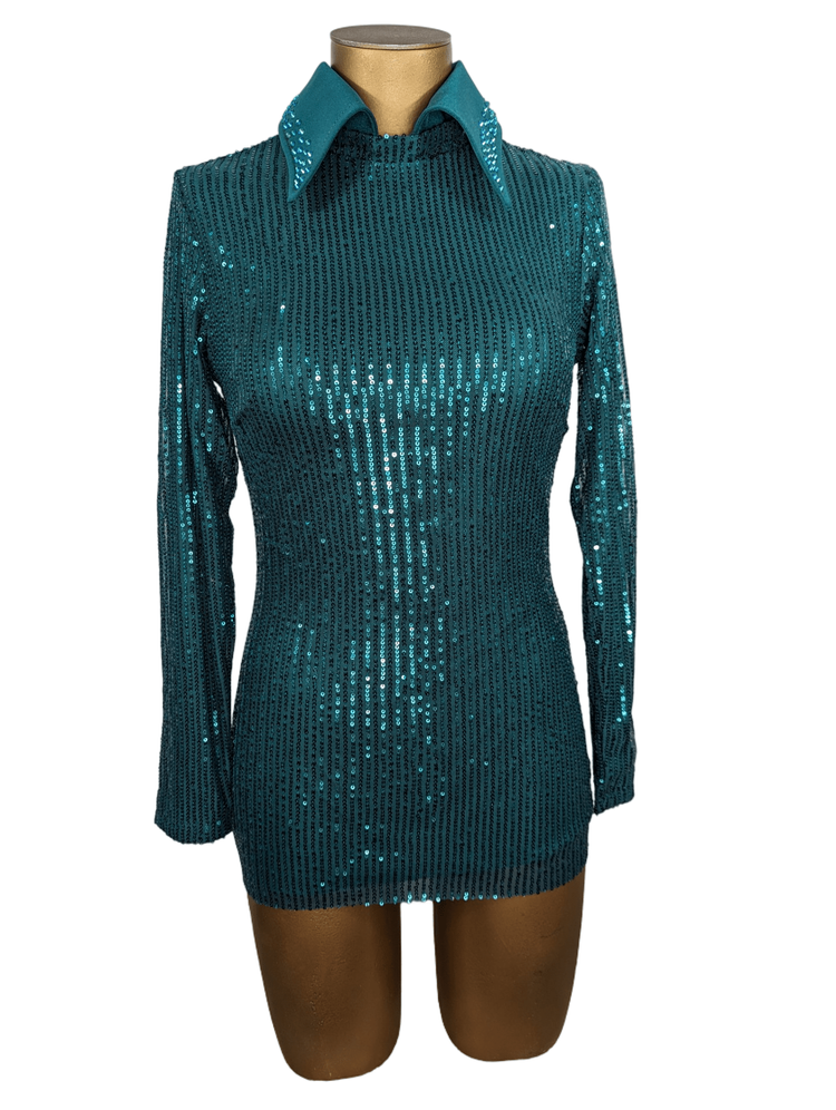 slim fit dress slacks Shimmering Splendor Sequin Shirt Dress – Maple Row Boutique main image 1