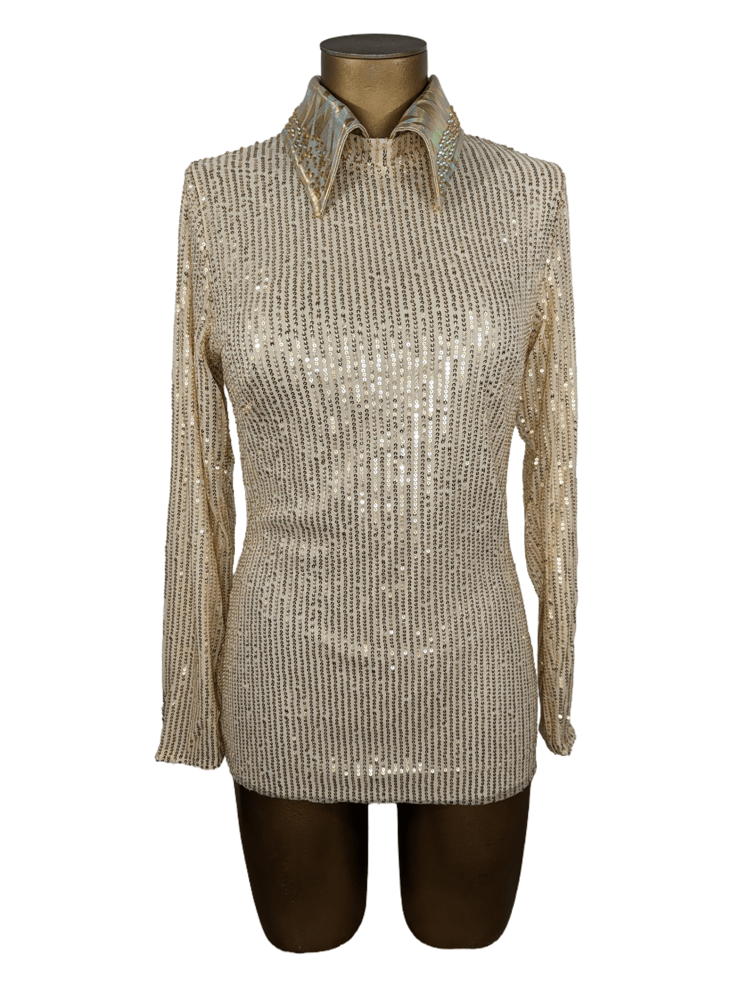 Gold Sequin Showstopper Horse Show Shirt