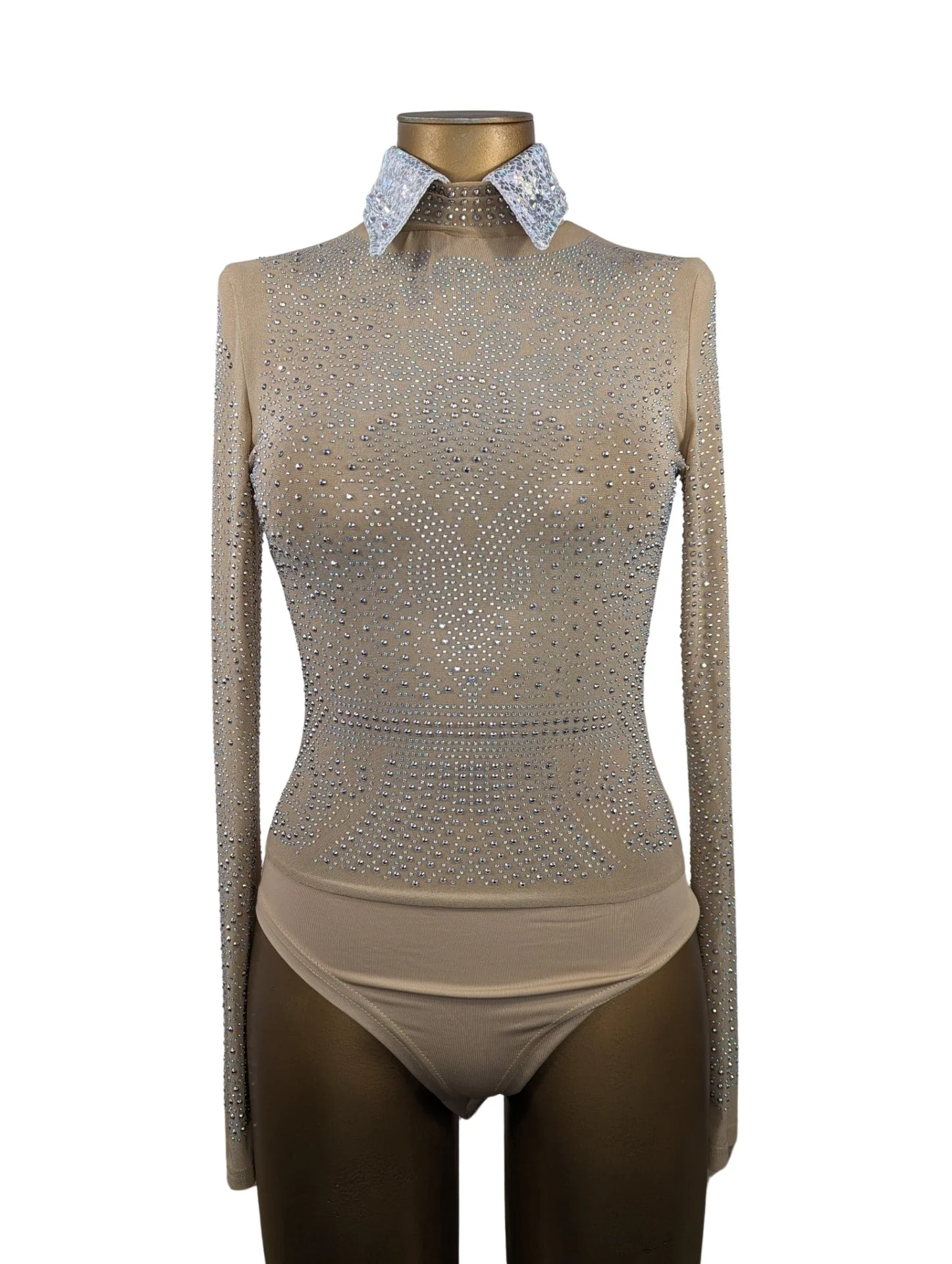 Chemise Western Rods Western Wear – Bleue à Paillettes – Zip – Femme Taille S – Occasion