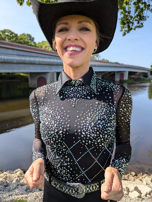 STUDIOUS☆別注Glitter high neck top Shimmer & Shine' Top – Back Alley Boutique