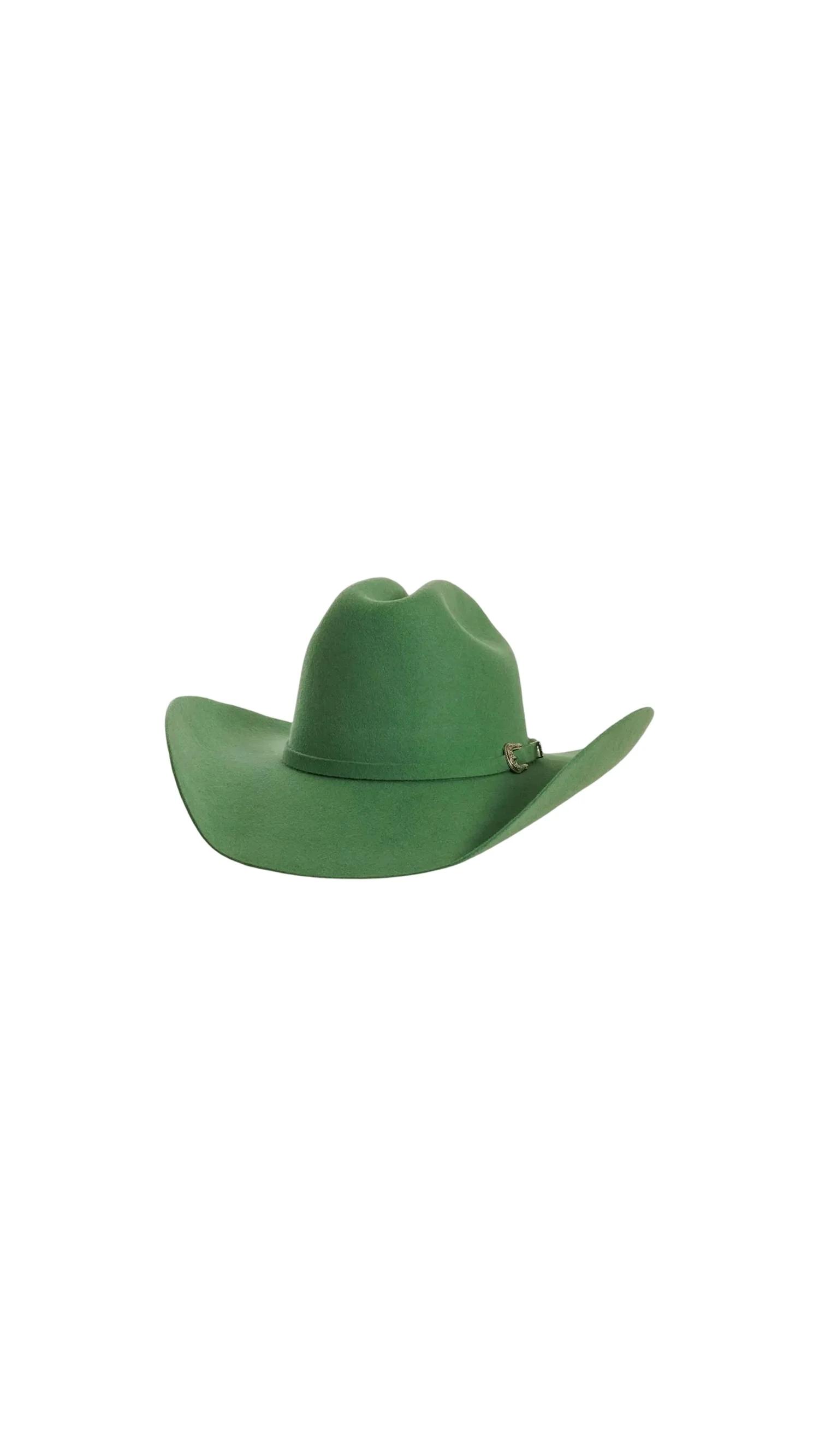 Mint Green Engraved Western Cowboy Hat Custom Hand Painted Women main image 2