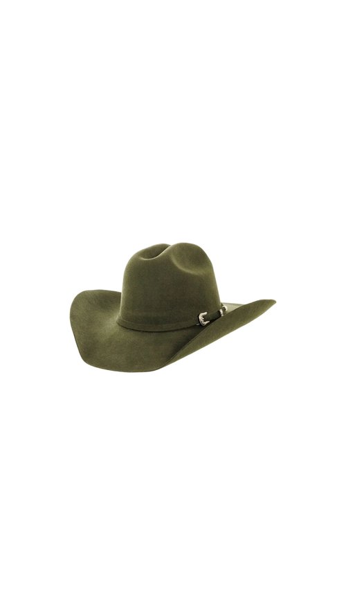 🔥Olive Cattleman Felt Cowgirl Hat 💎 Sparkle Ridge💎 - Main Image