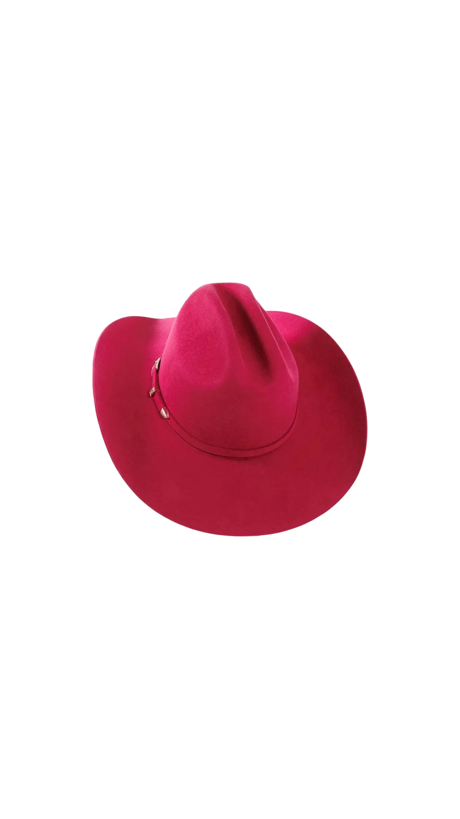 1776 Classic Womens Western Cowboy Cowgirl Hats With Wide Belt Hotpink Pink Cowboy Hat - Pink Sequin Cowgirl Princess Hat with  main image 4