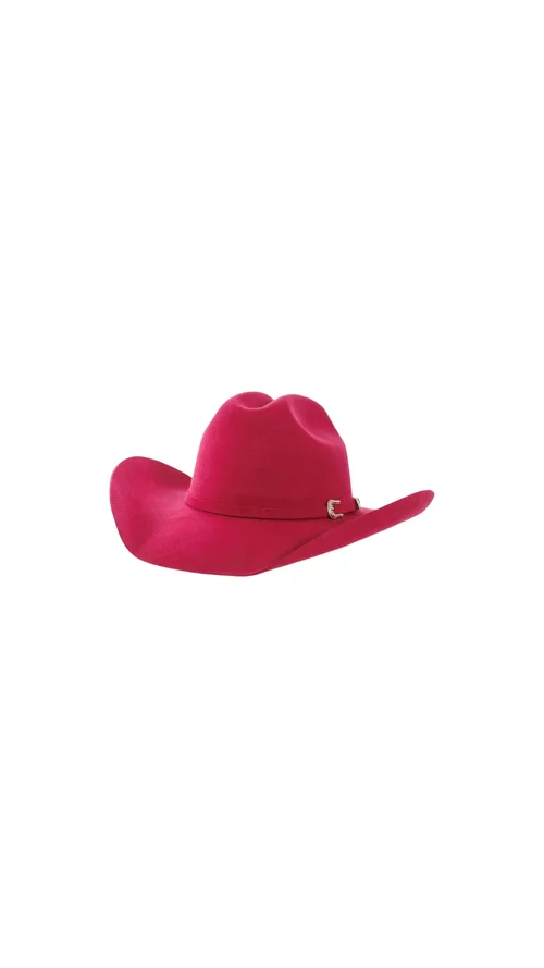 6598 Pink Cowboy Hat - Felt Cowboy Hats For Men, Women, Western Cowgirl Hat 512923132423088.jpeg main image 4