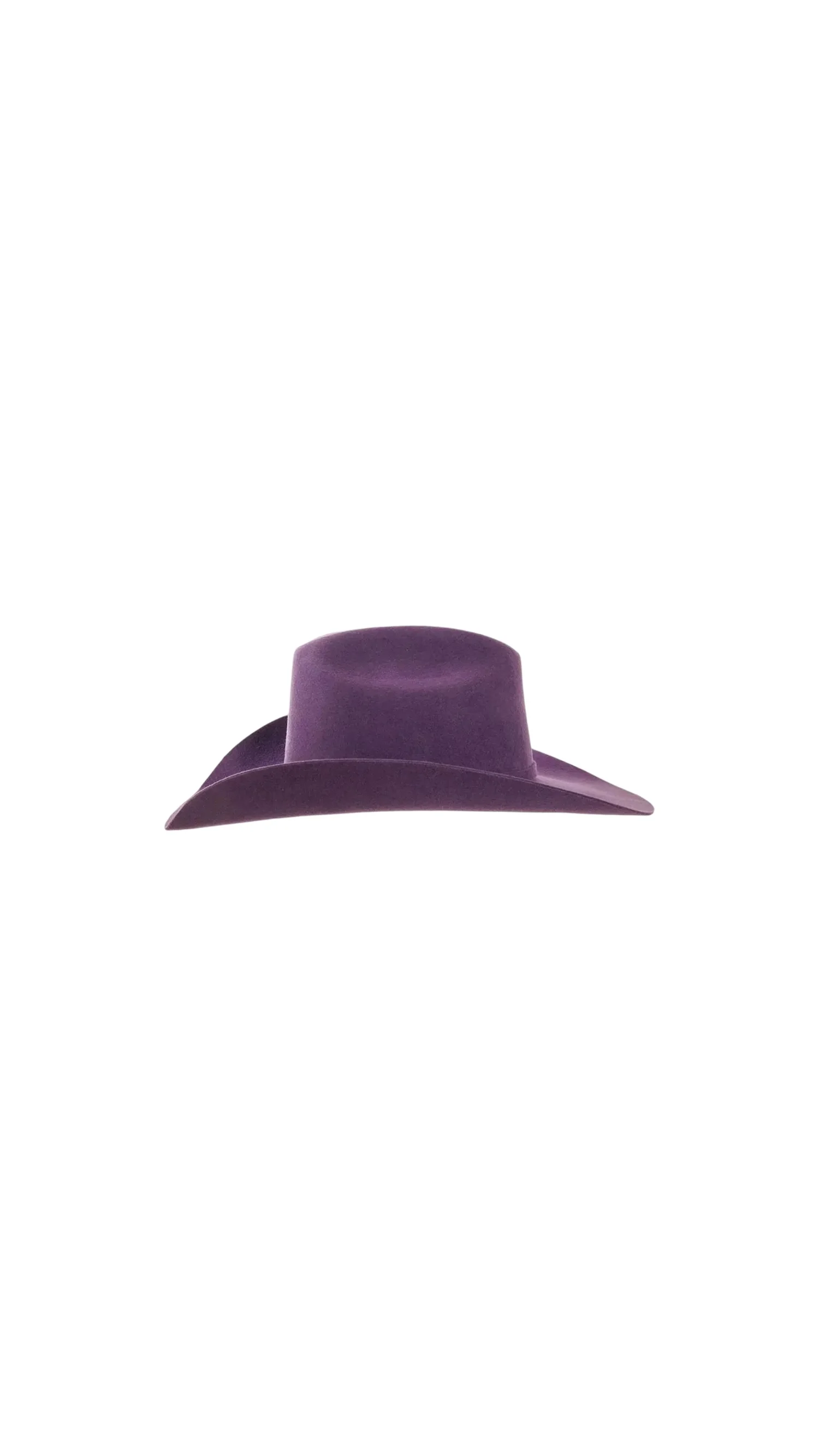 3558 Suede Cowboy Hat Western Wide Brim Womens Hats Cowgirl Hats Purple ?Purple Cattleman Felt Cowgirl Hat ? Sparkle Ridge? main image 3