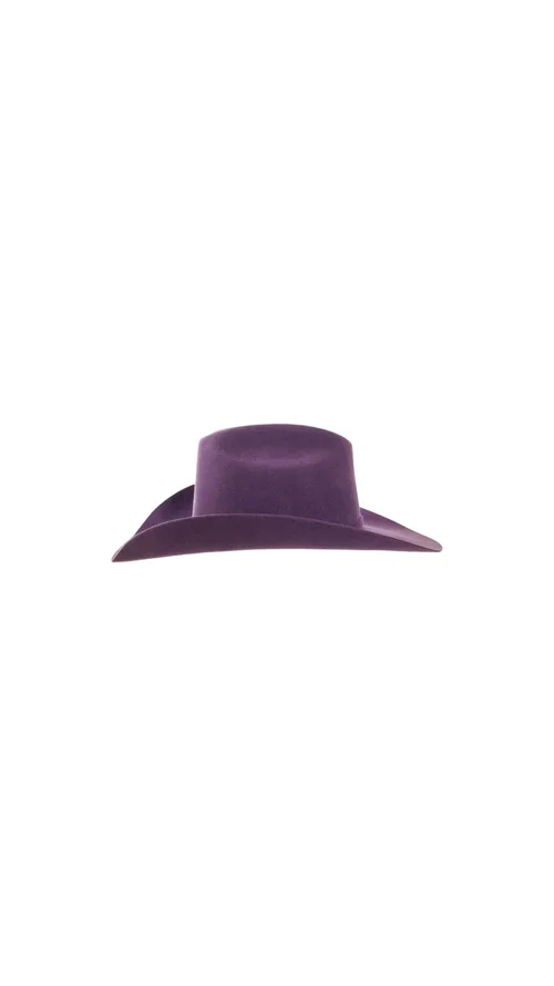?Purple Cattleman Felt Cowgirl Hat ? Sparkle Ridge? display picture 1