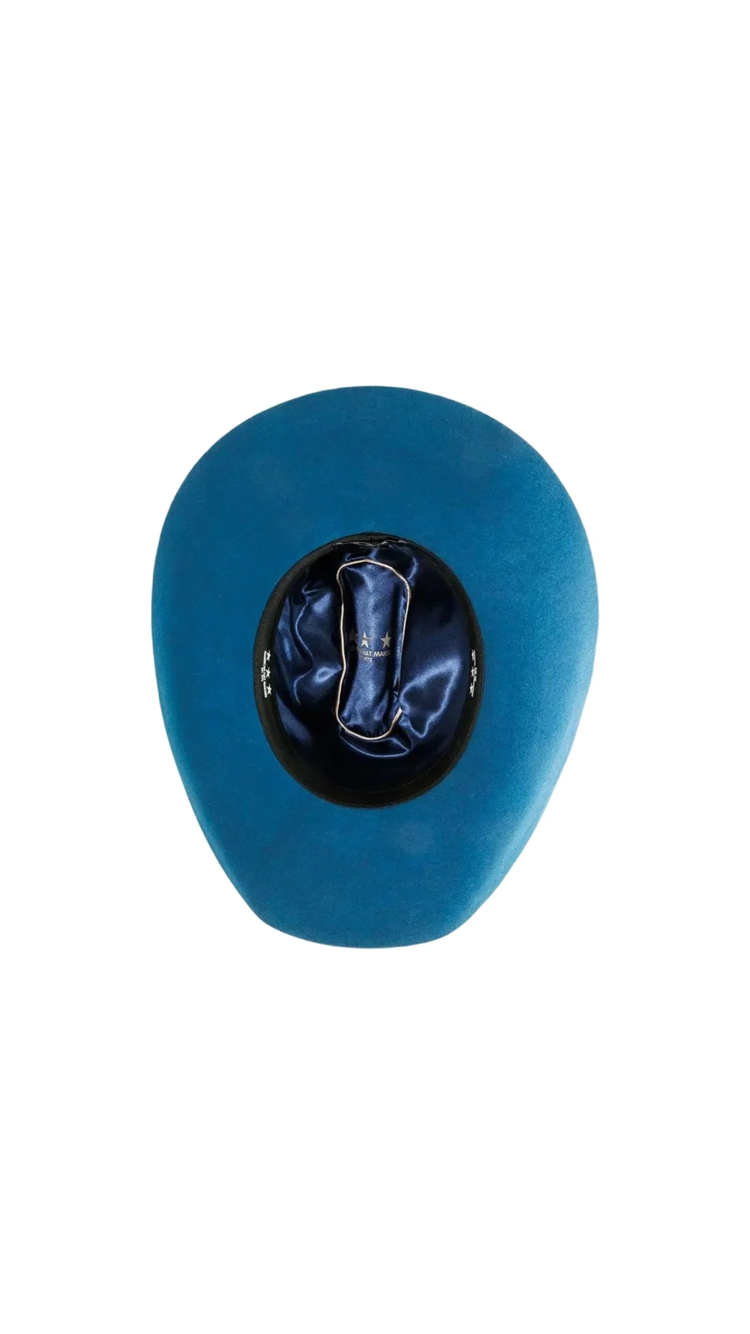 Sapphire Cowboy Hat with Silver Buckle Rodeo King 10X 4 1/2 main image 3