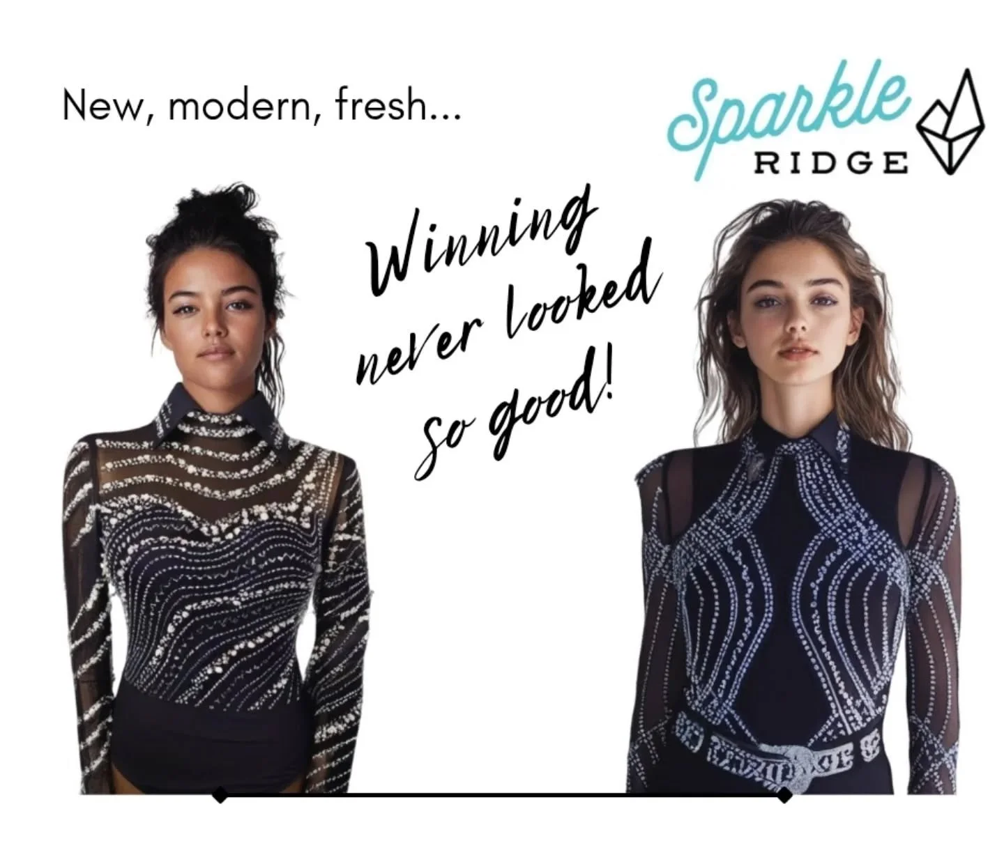 Used, Old, or Musty Clothes
🌟 Tired of second-hand show clothes that don&rsquo;t shine like they should?

At Sparkle Ridge, we ONLY sell brand-new, sparkling apparel that guarantees you&rsquo;ll look your best in the ring.
✨ Don&rsquo;t settle for l