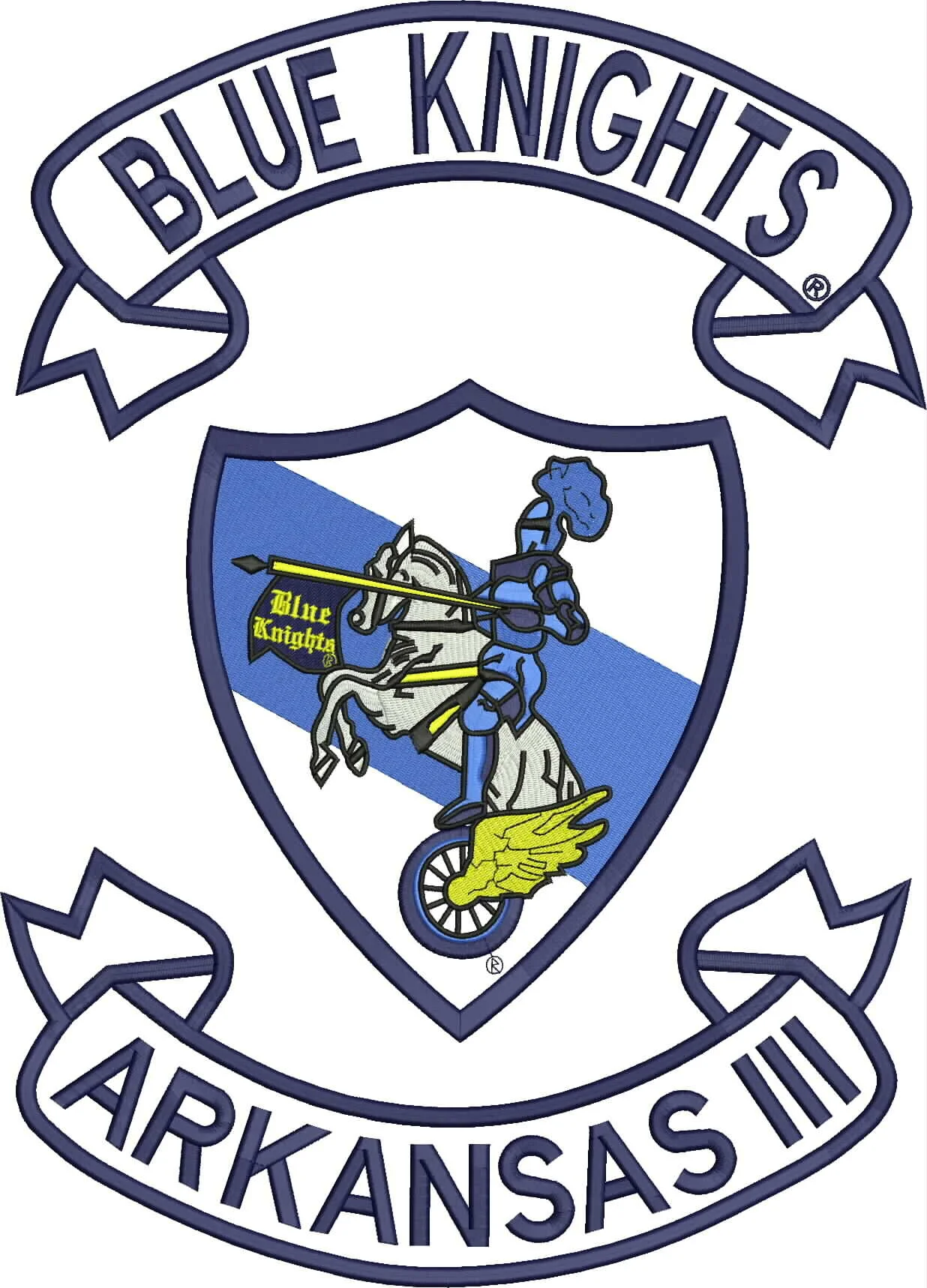Blue Knights Shield Patch chapter 36.JPG