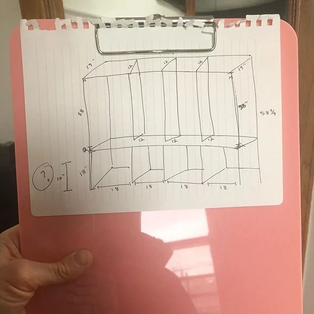 Paper and Ink fleshed out in Wood and Paint. .
.
Skillful custom carpentry by L&amp;M Reyes Construction. Coated in @sherwinwilliams Wrought Iron. .
.
#primitiveandproperinfluenceclients  #bootcubbies #coatcubbies #customcubbies #worthandbeauty #chic