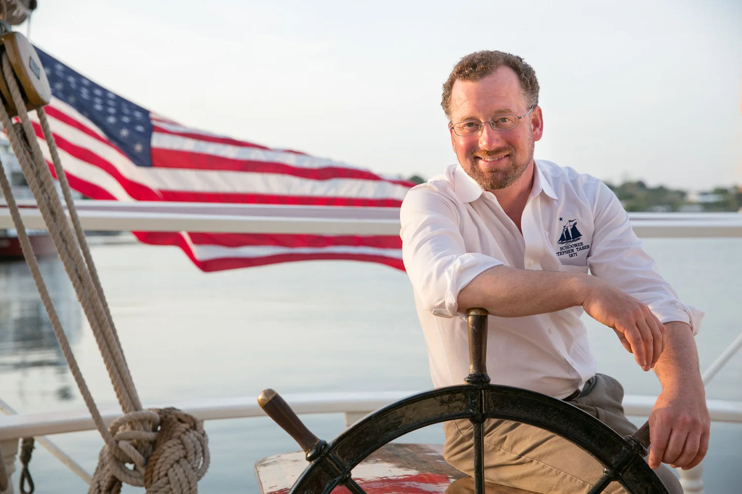 Captain Noah is known to add some guitar notes to the evening air. Photo: Nadra Edgerley