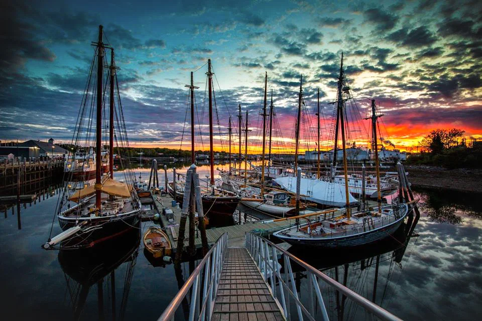 Windjammer Wharf in Rockland, where you'll first step aboard the Taber .