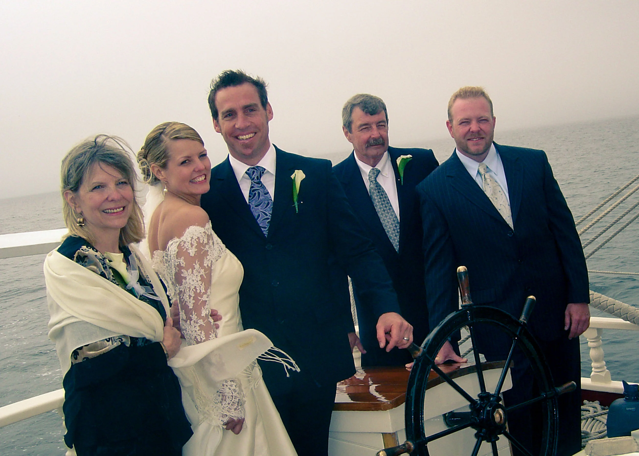 Our captain is licensed to perform wedding ceremonies.