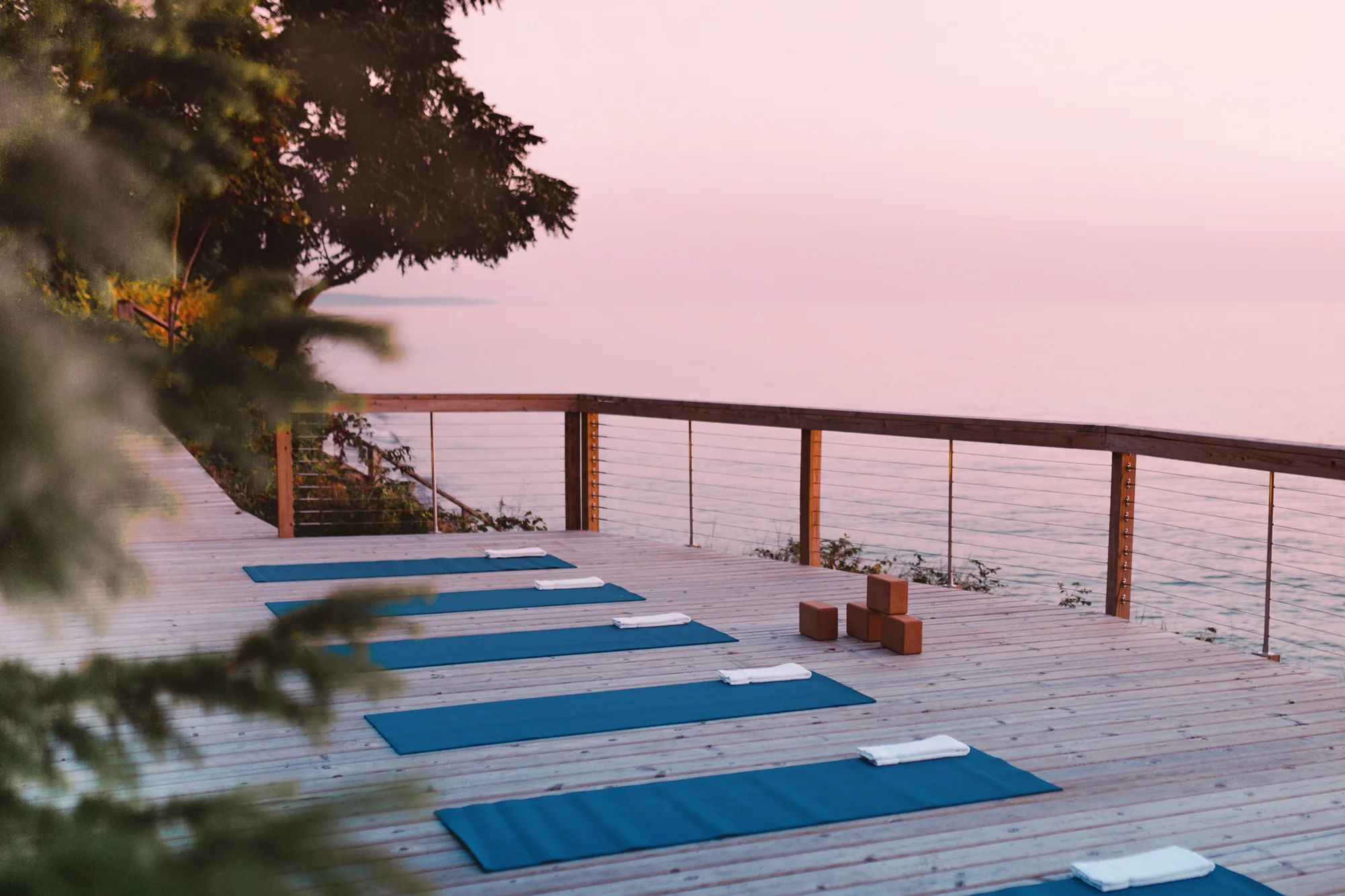 Yoga in Saugatuck Michigan, On Lake Michigan
