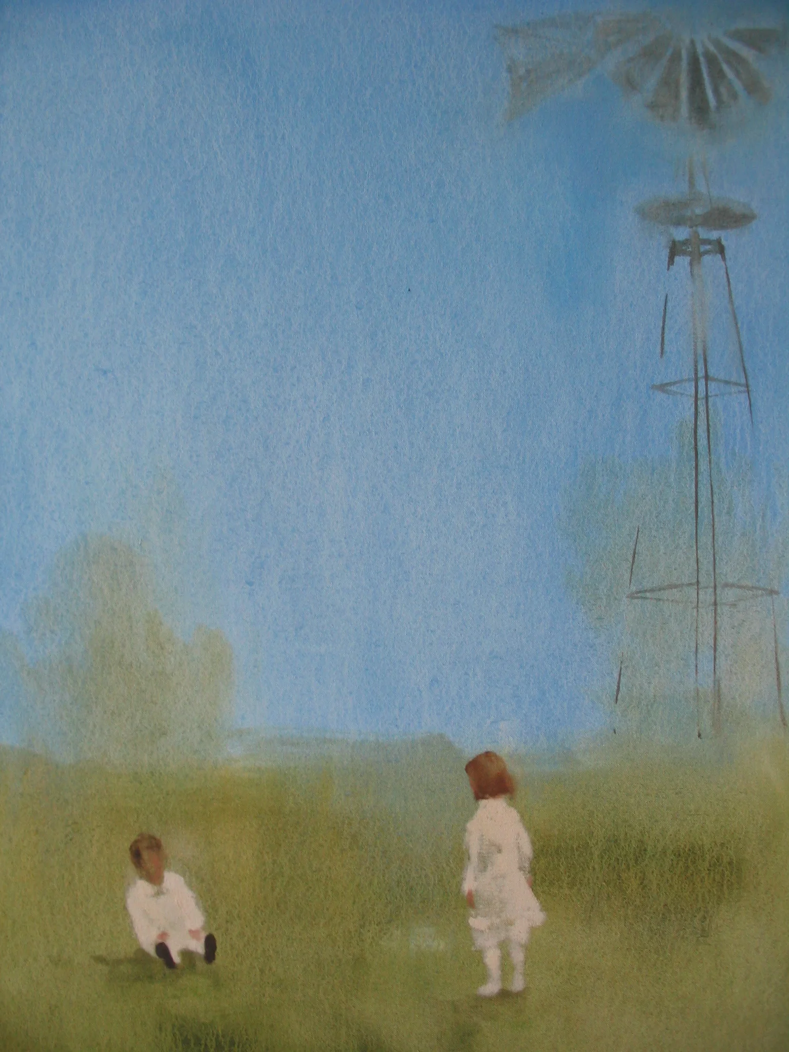  Crimson (windmill) 30 x 24 in. 2005 