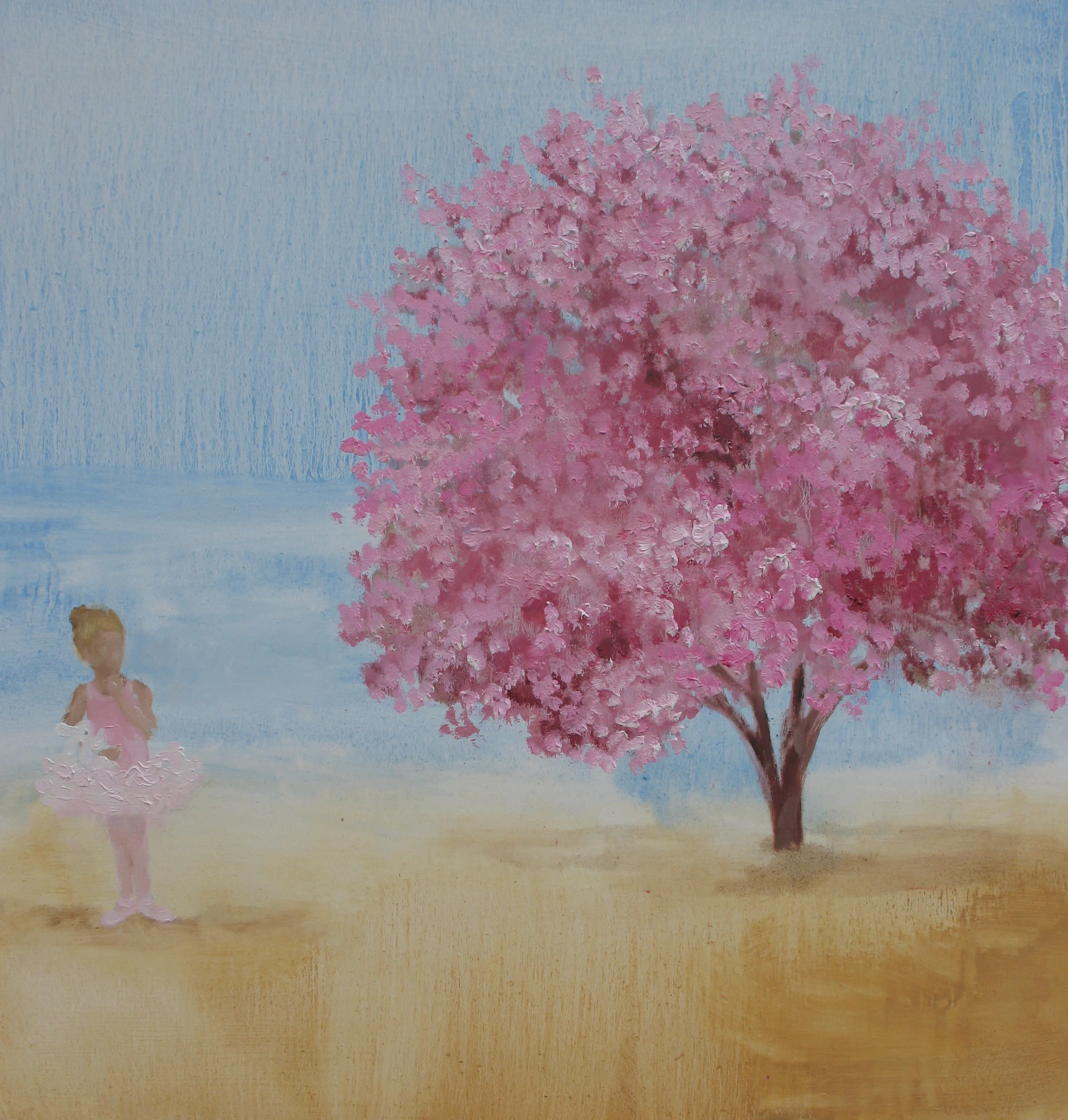 Painted Room (dancing tree) oil on panel 16 x 16 in. 2008