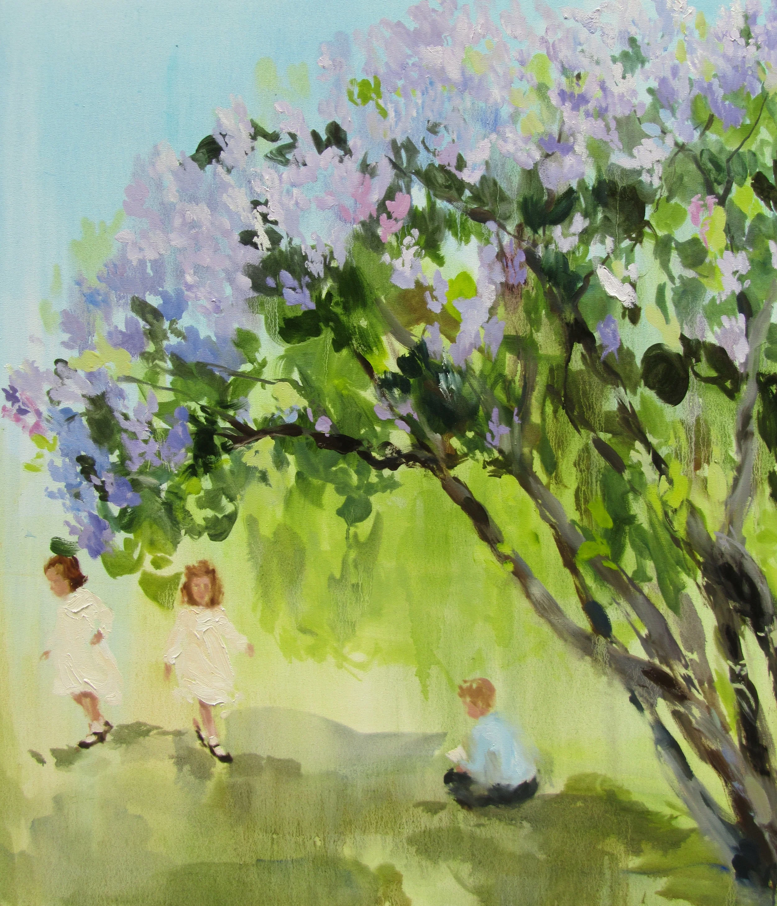 In blush time (lilac story) oil on canvas 42 x 36 in. 2012