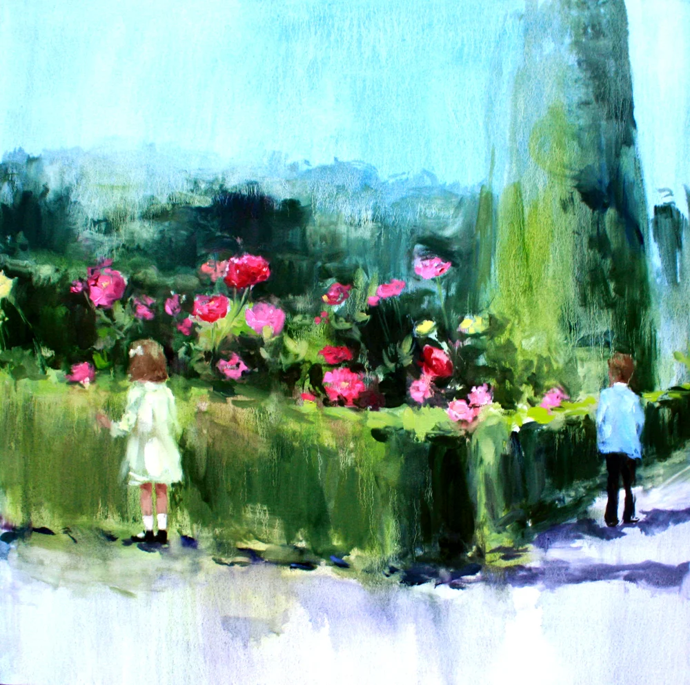 Museum (every chance I get) oil on canvas 10 x 10 in. 2012