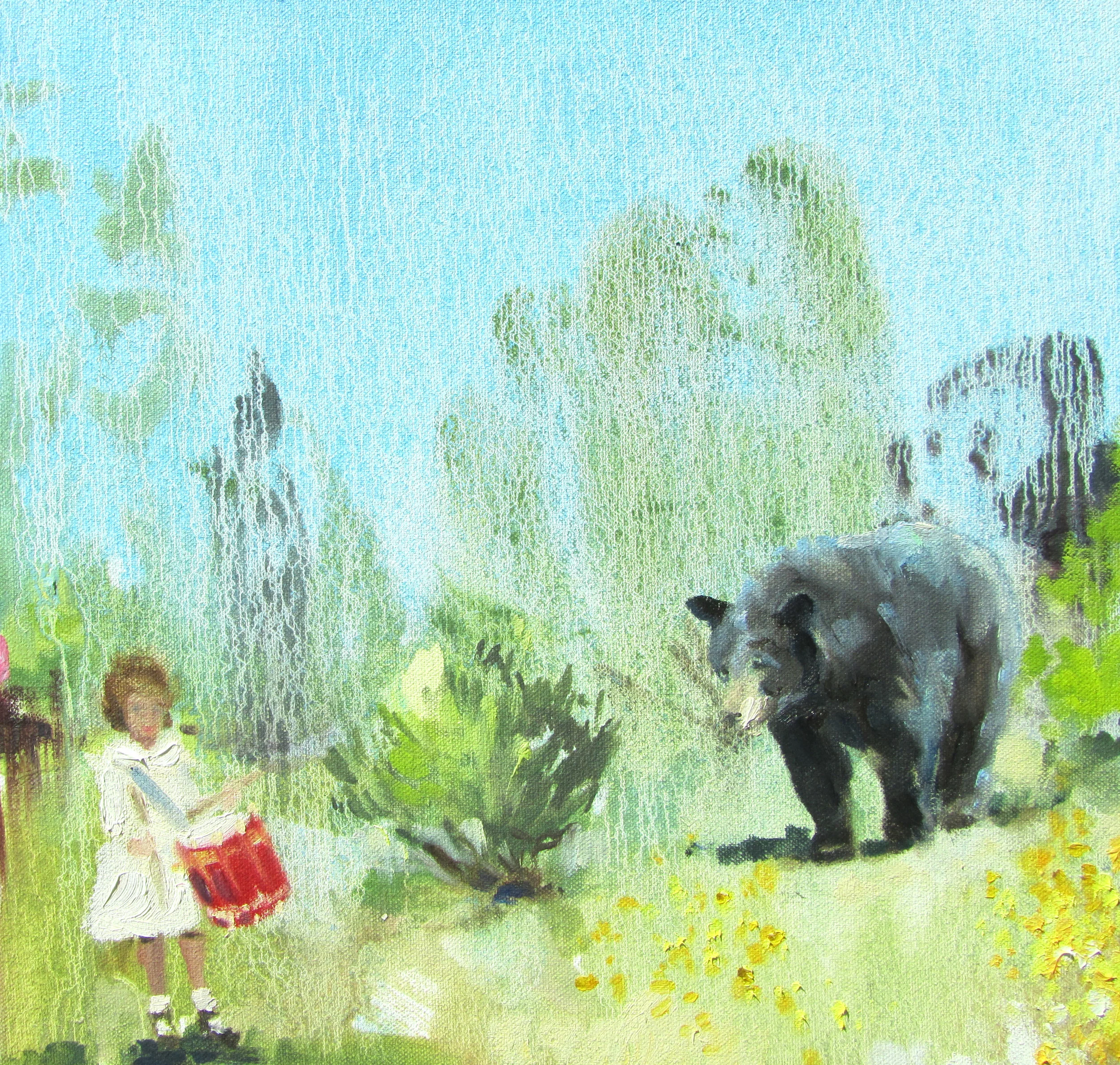 Linen House (honey in your hand) oil on canvas 10 x 10 in. 2013