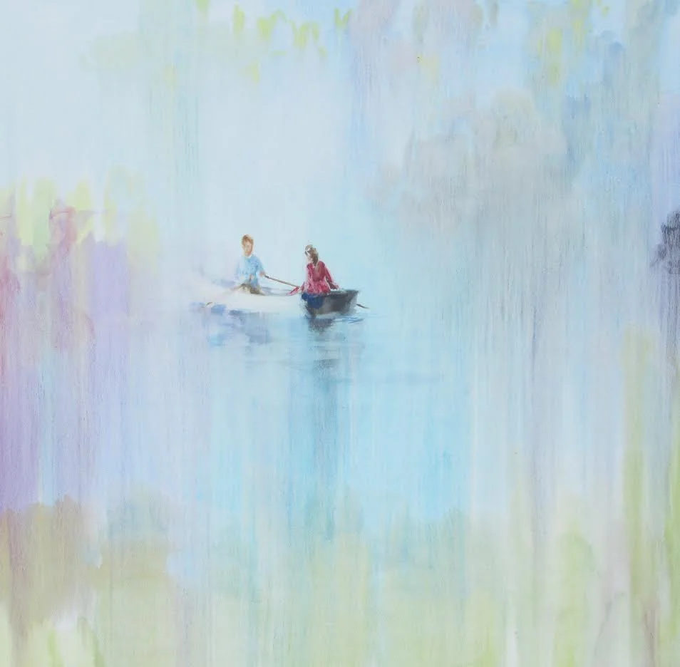 Amour (into an intimacy) oil on canvas 57 x 57 in. 2014