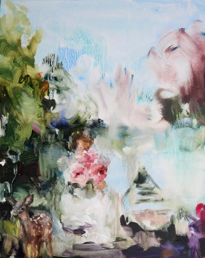 Intimates (like it called to you) oil on panel 10 x 8 in. 2016