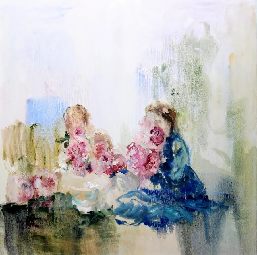 Intimates (rose water) oil on canvas 48 x 48 in. 2016