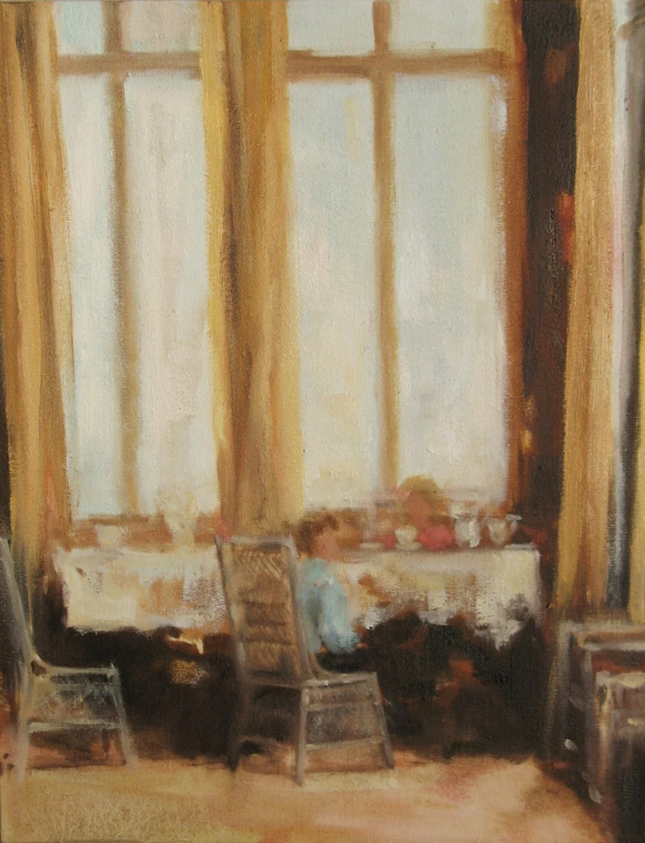 Acoustic Cameo (Sargent's party) oil on linen 14 x 11 in. 2009