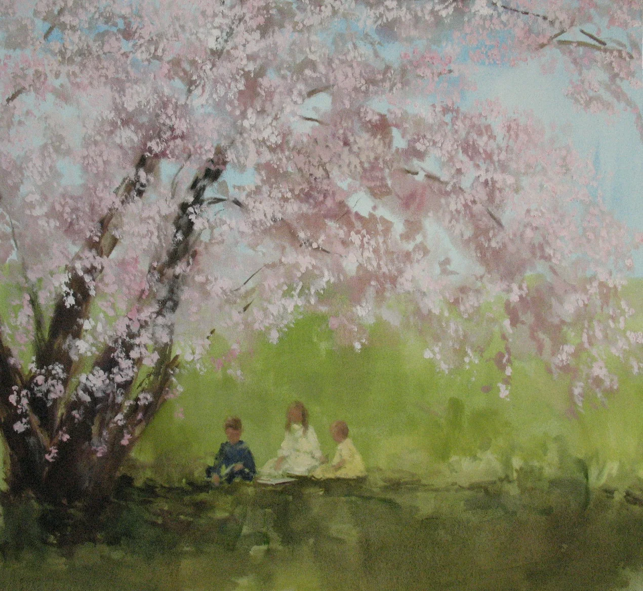 Acoustic Cameo (whole wide world) 34 x 36 in. oil on canvas 2009