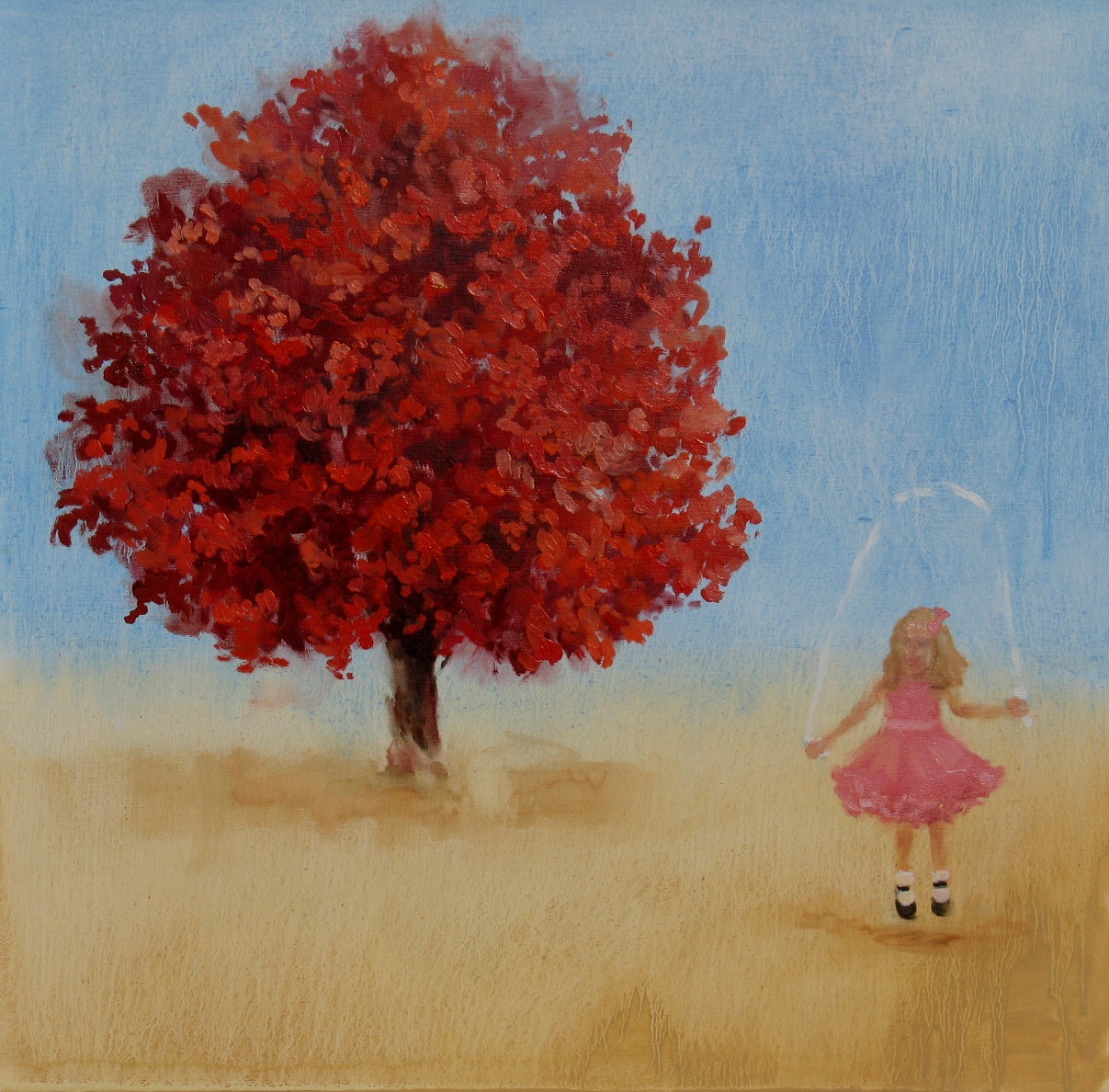 Acoustic Cameo (track of time) oil on panel 16 x 16 in. 2009