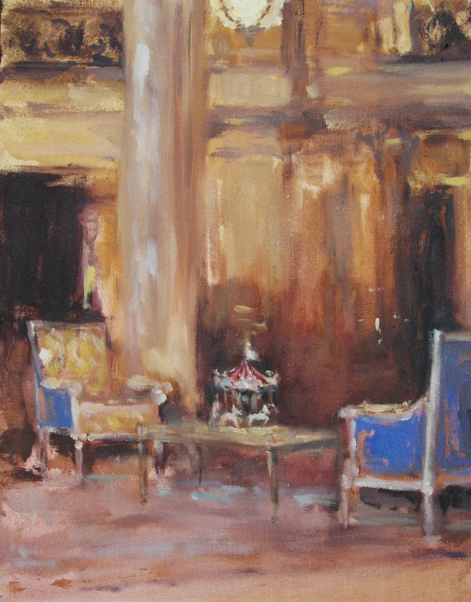 Acoustic Cameo (a little bit of fun to carry on) 14 x 11 in. oil on linen 2009