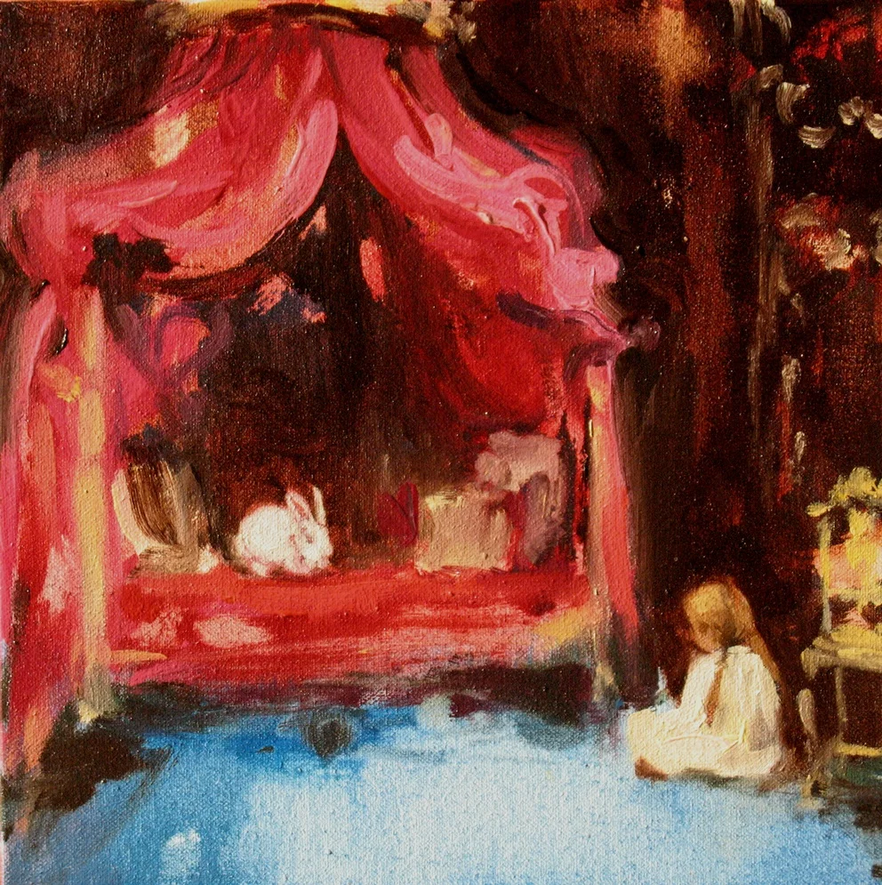 Canopy (lucky one) 8 x 8 in. oil on canvas 2010