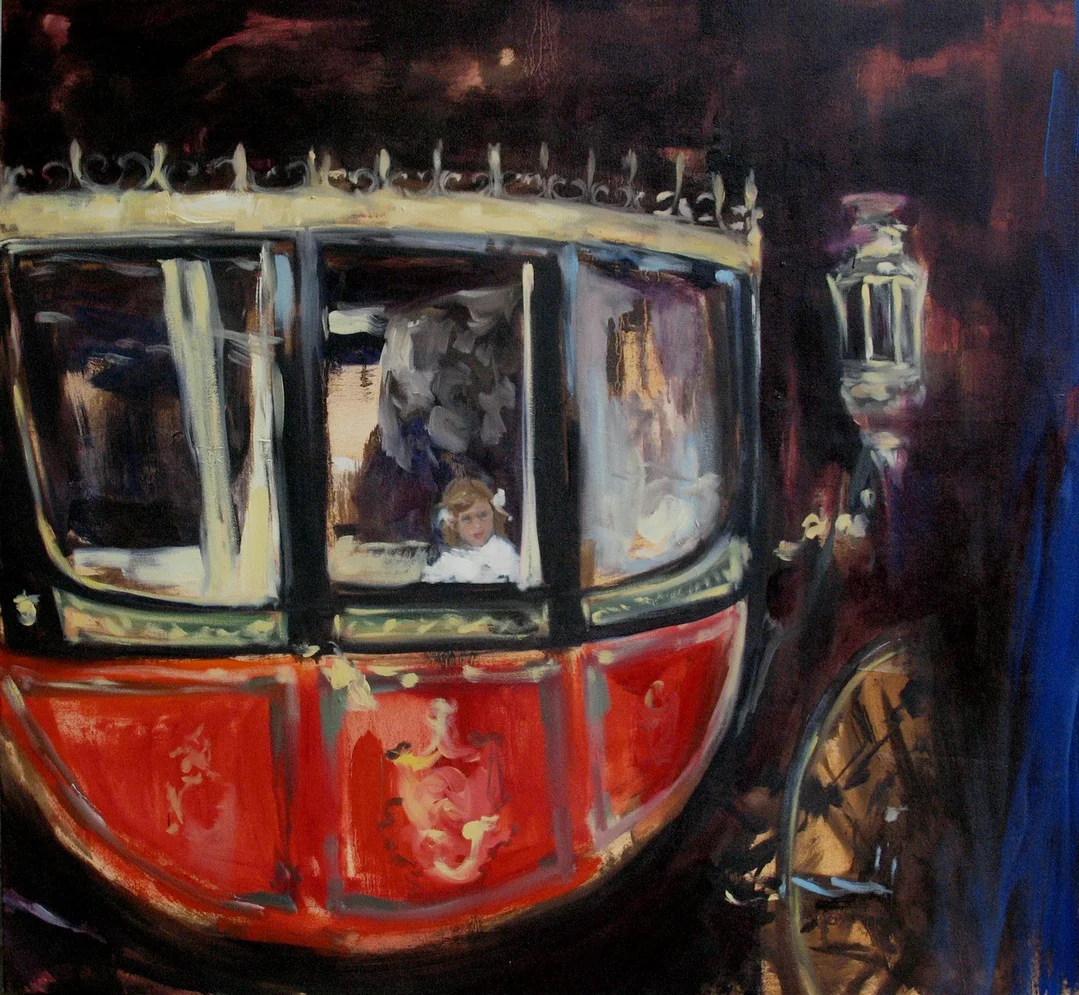 Canopy (scarlet coach) 34 x 36 in. oil on canvas 2010