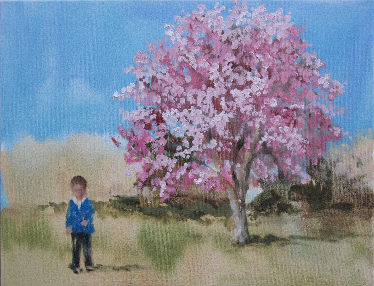 Canopy (talk a golden river) 11 x 14 in. oil on canvas 2010