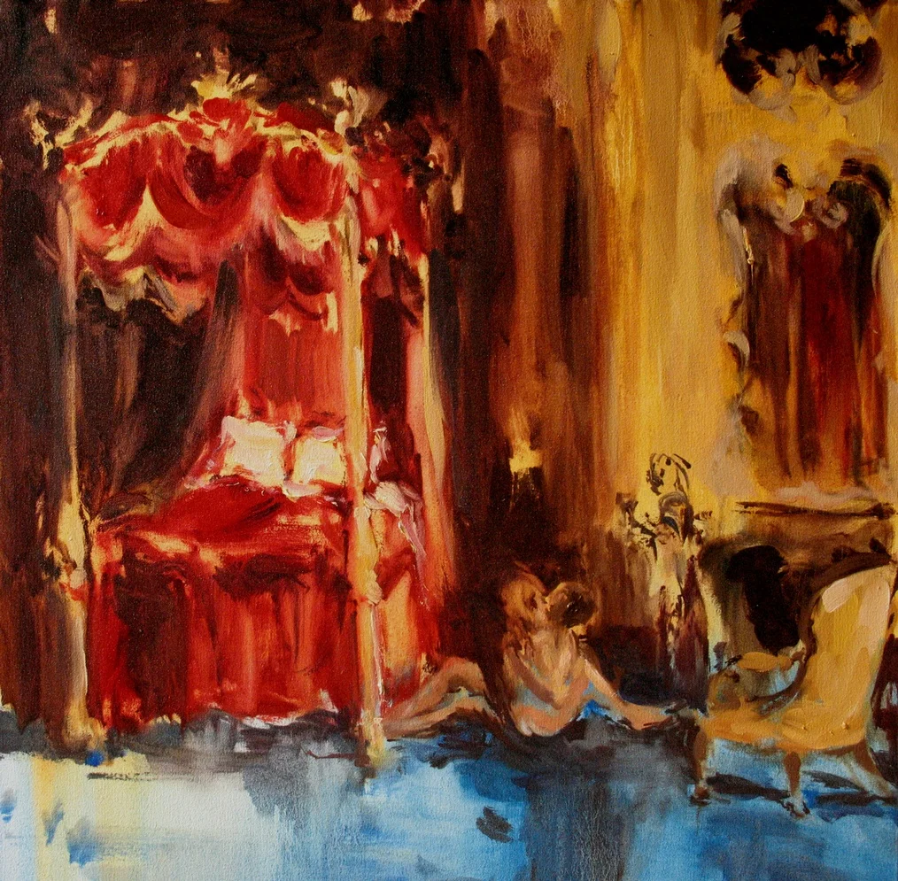 Canopy (feeling in my fingertips) 24 x 24 in. oil on canvas 2010