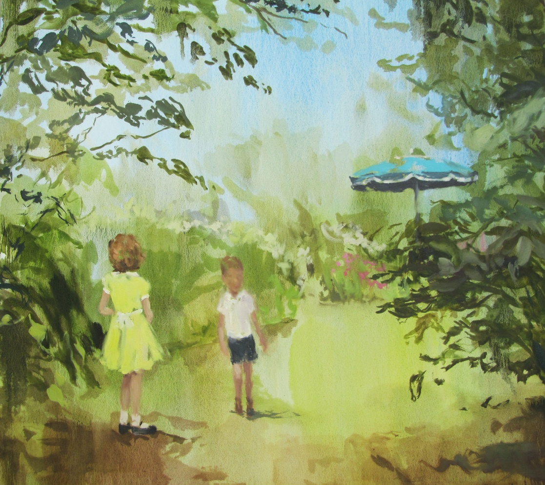 Story Heart (melt like lemon drops) 32 x 34 in. oil on canvas 2011