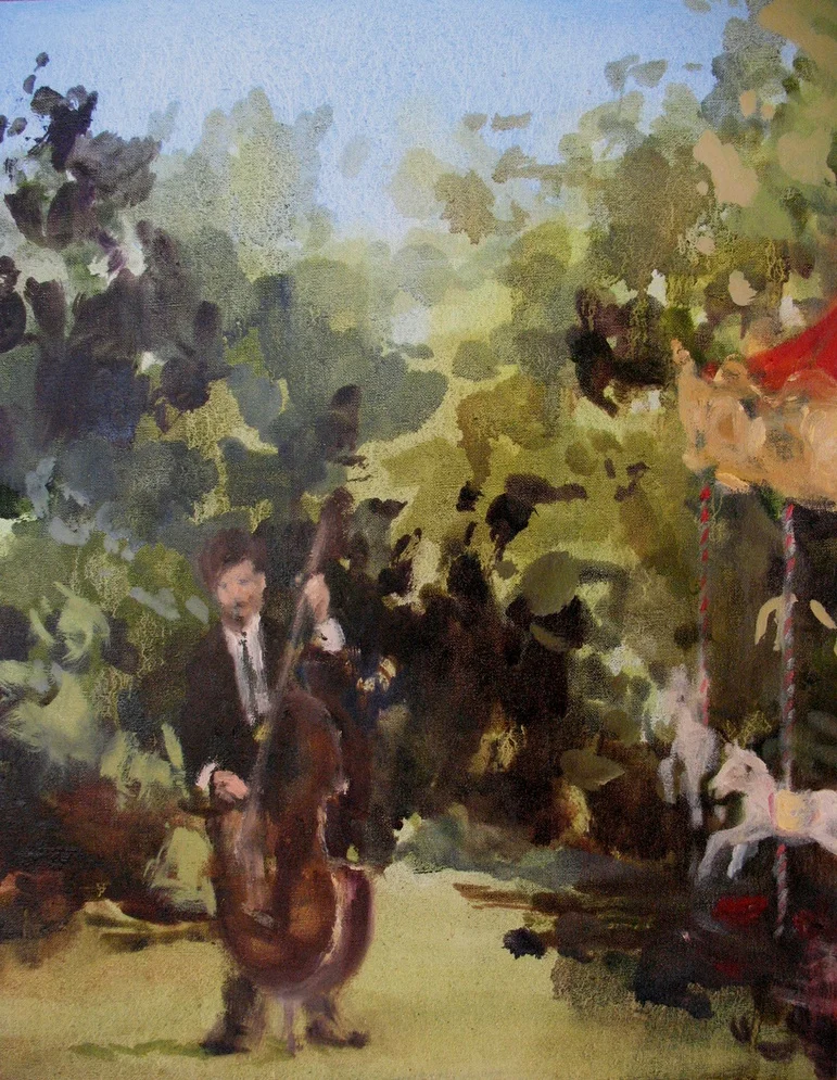 Velvet Carousel (for every story) oil on linen 14 x 11 in. 2010