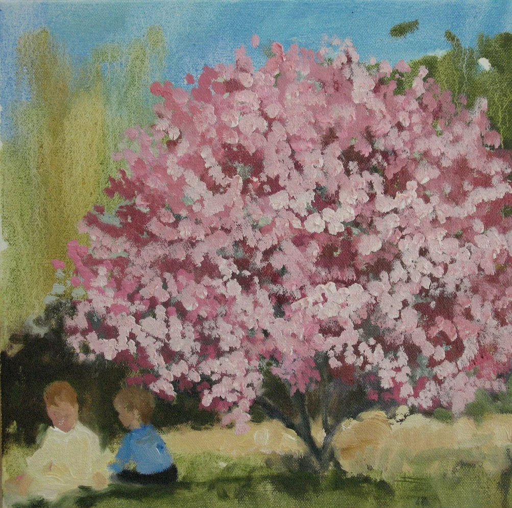 Velvet Carousel (if you believe) 8 x 8 in. oil on canvas 2010