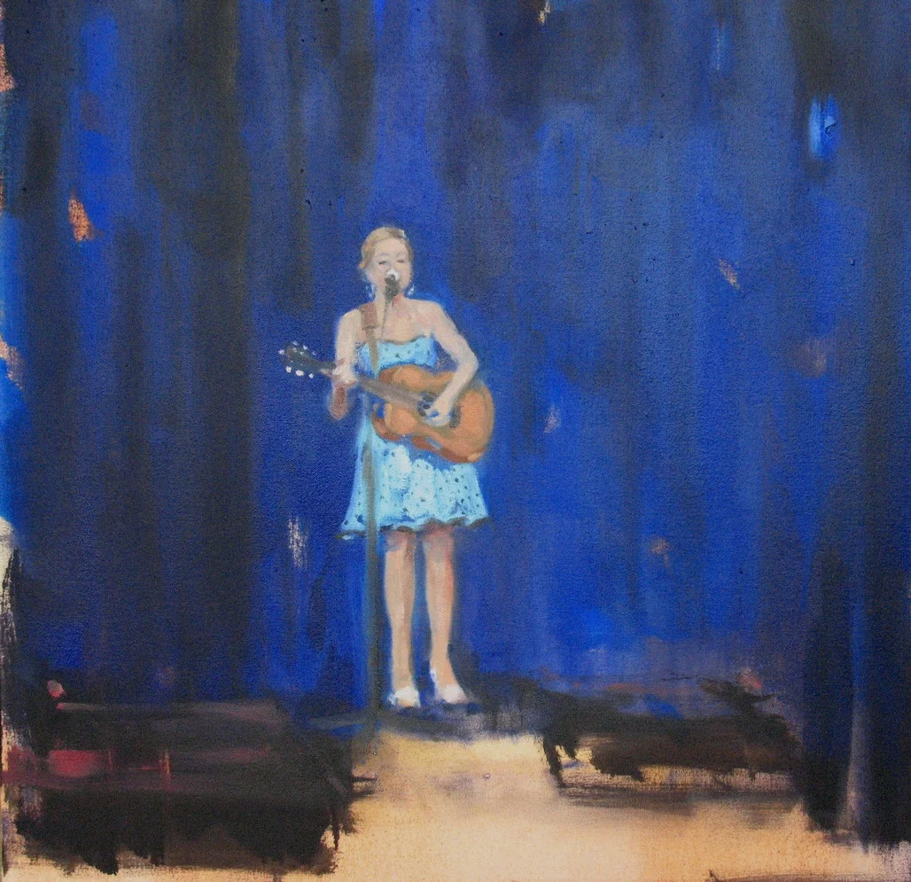 Velvet Carousel (JB) 19 x 19 in. oil on canvas 2010