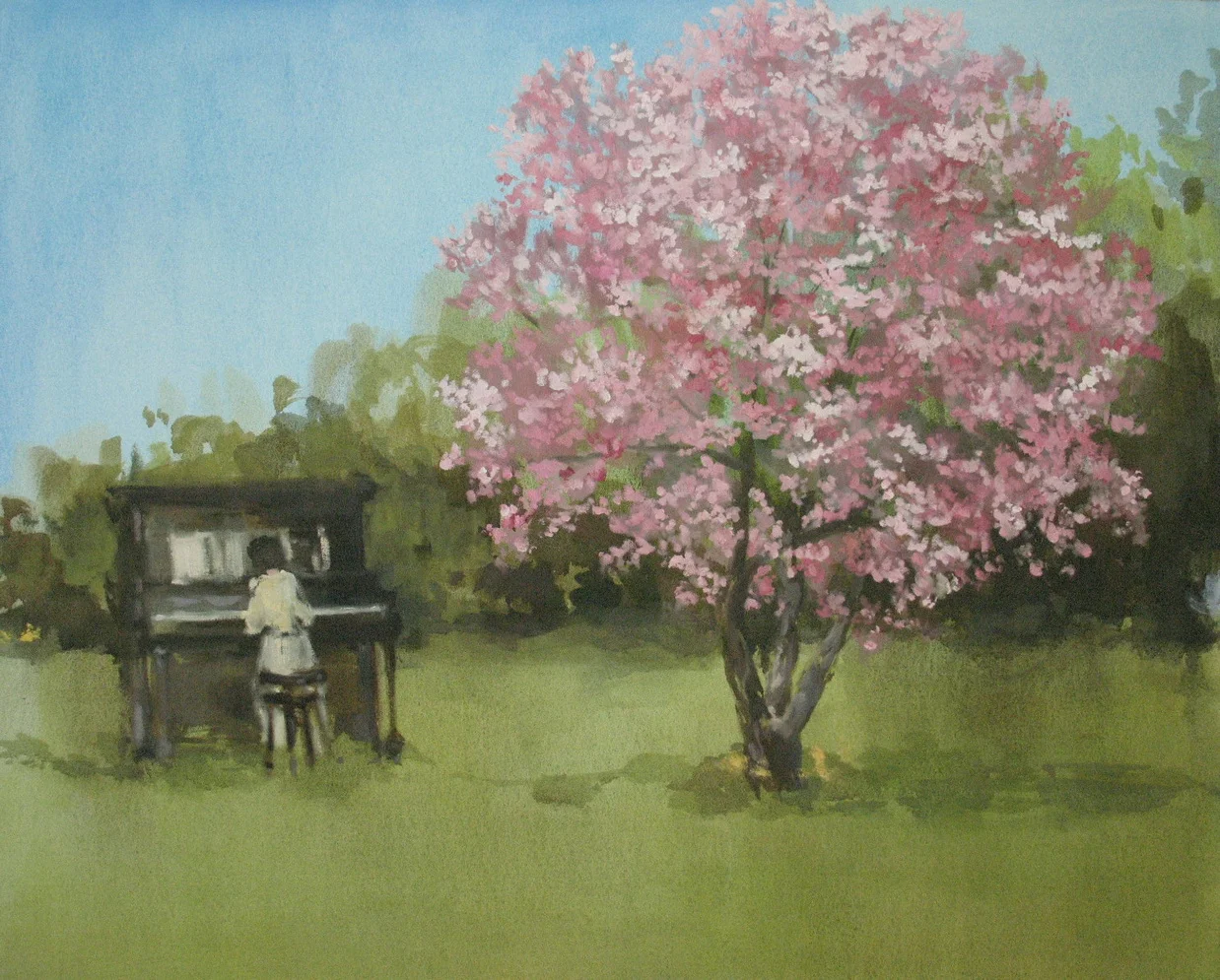Velvet Carousel (Magnolia song) 30 x 36 in. oil on canvas 2010