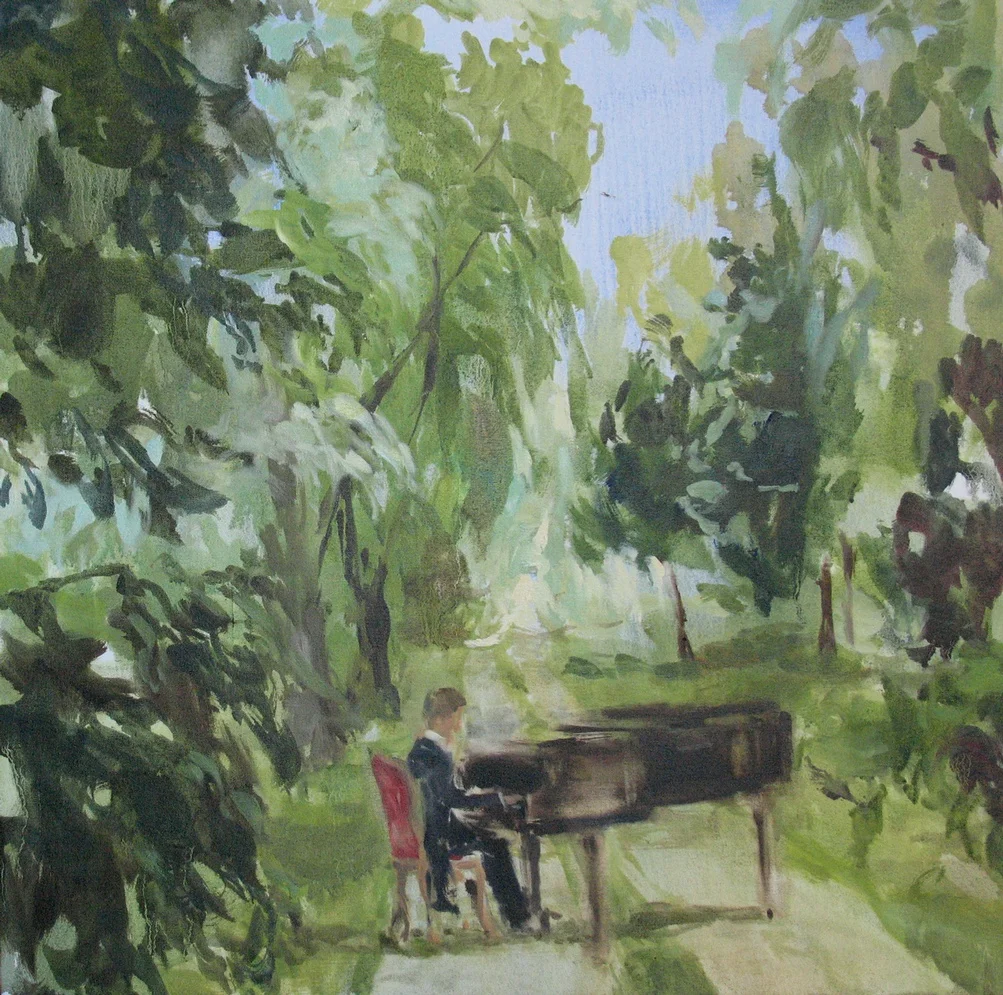 Velvet Carousel (my love for you, Allegro) 24 x 24 in. oil on canvas 2010