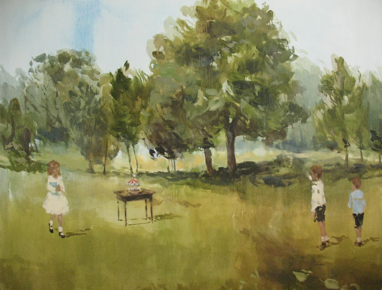 Velvet Carousel (precious few) 48 x 60 in. oil on canvas 2010