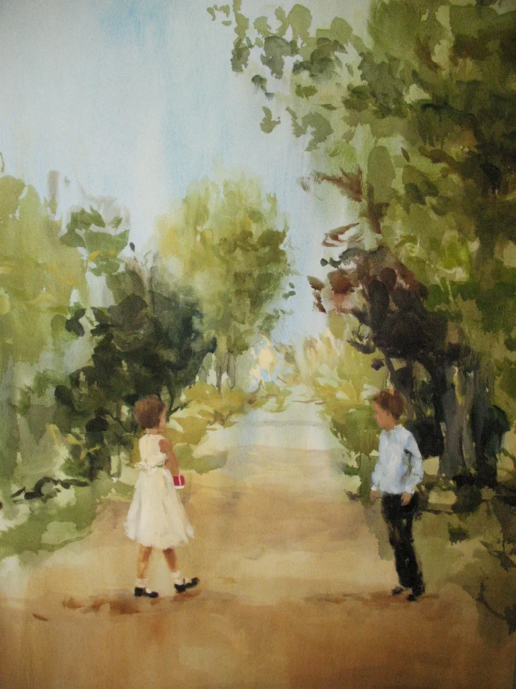Velvet Carousel (rolling through my mind) 66 x 48 in. oil on canvas