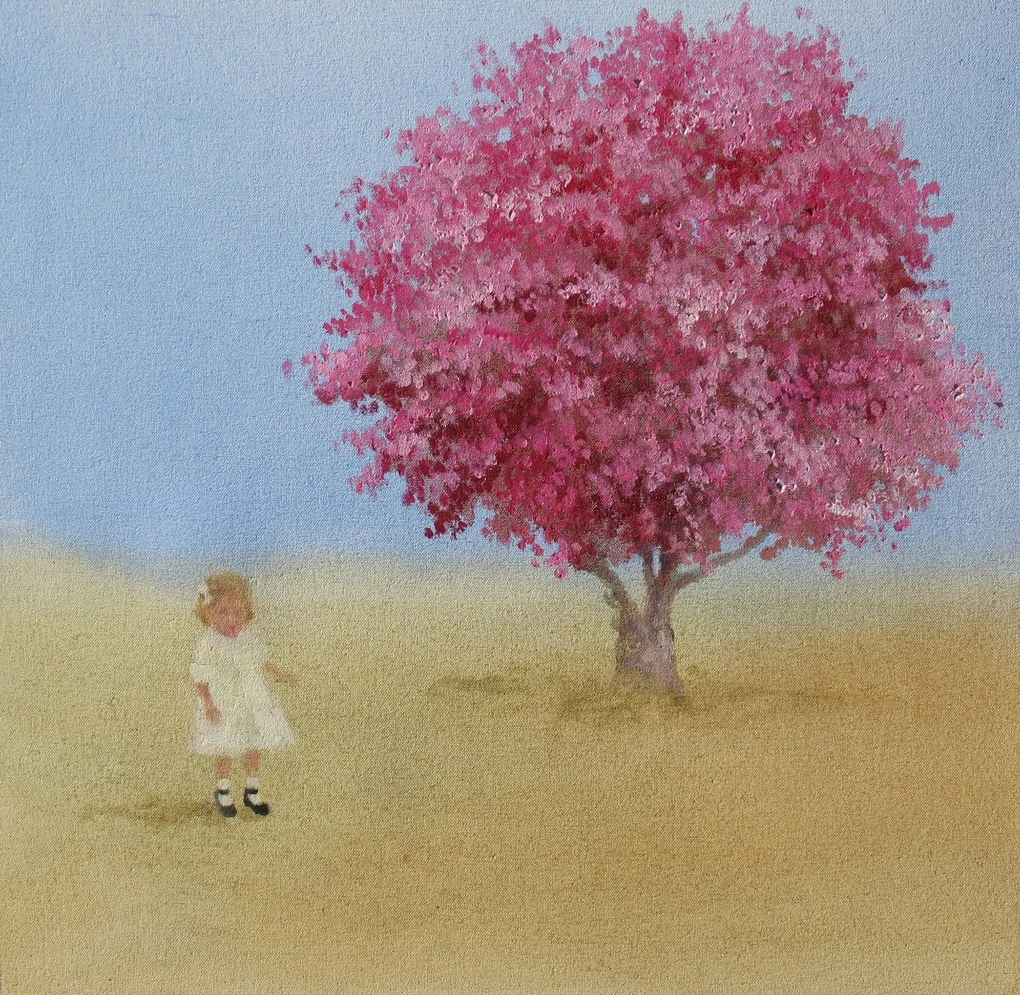 Velvet Carousel (Spring wish) 16 x 16 in. oil on canvas 2010