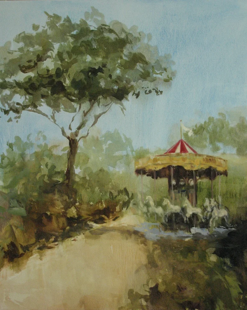 Velvet Carousel (dedicate my heart) 42 x 36 in. oil on canvas 2010