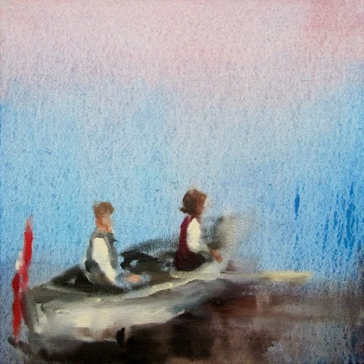 In blush time (caught your breath) oil on canvas 8 x 8 in. 2012